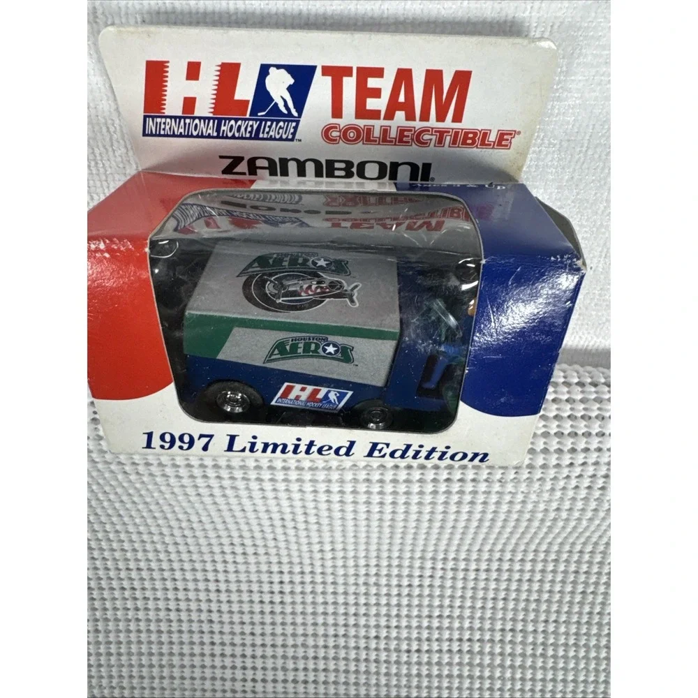 1997 White Rose IHL Houston Aeros Zamboni Die-Cast Limited Edition Vintage